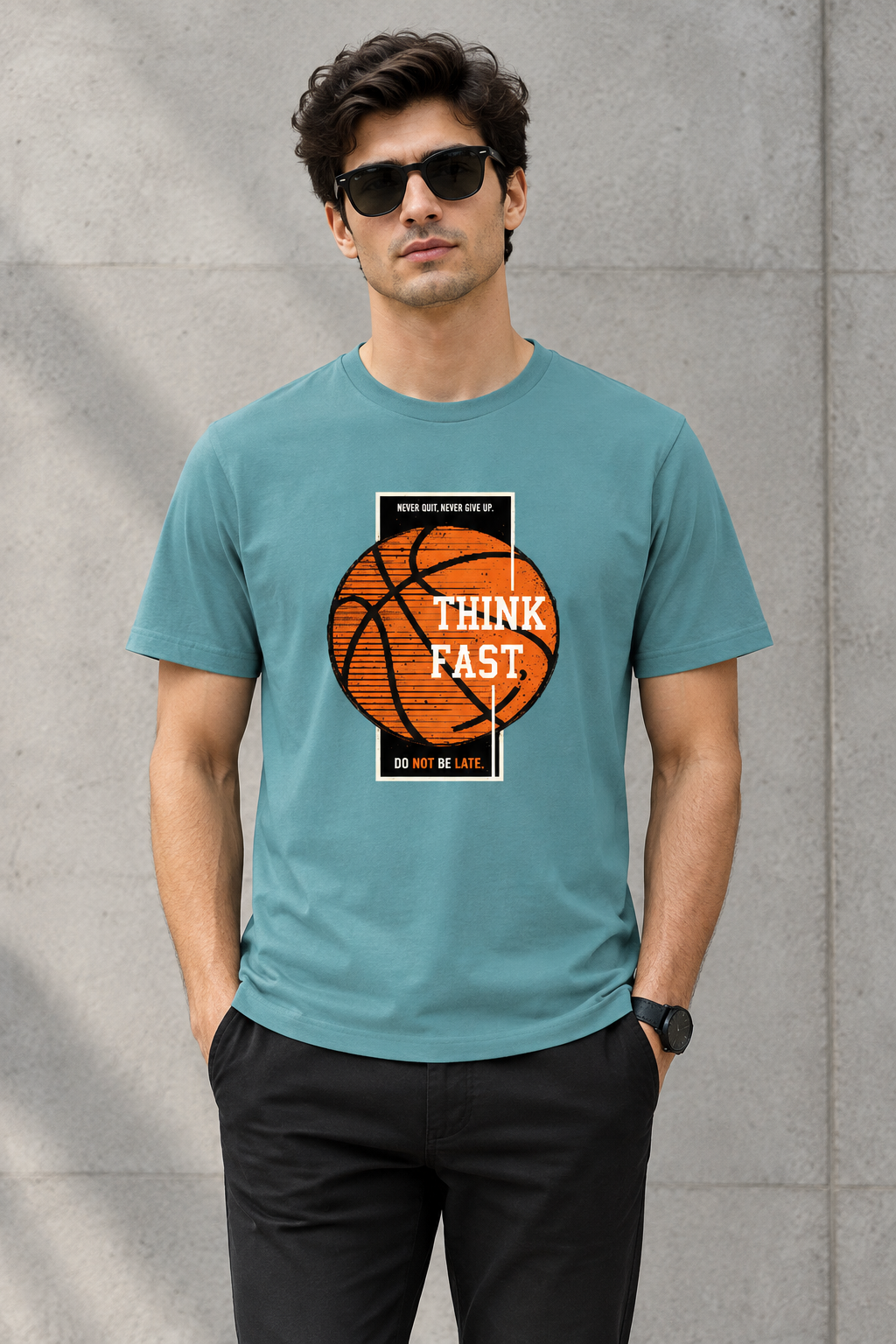 BASKTEBALL - THINK FAST - Unisex T-shirt
