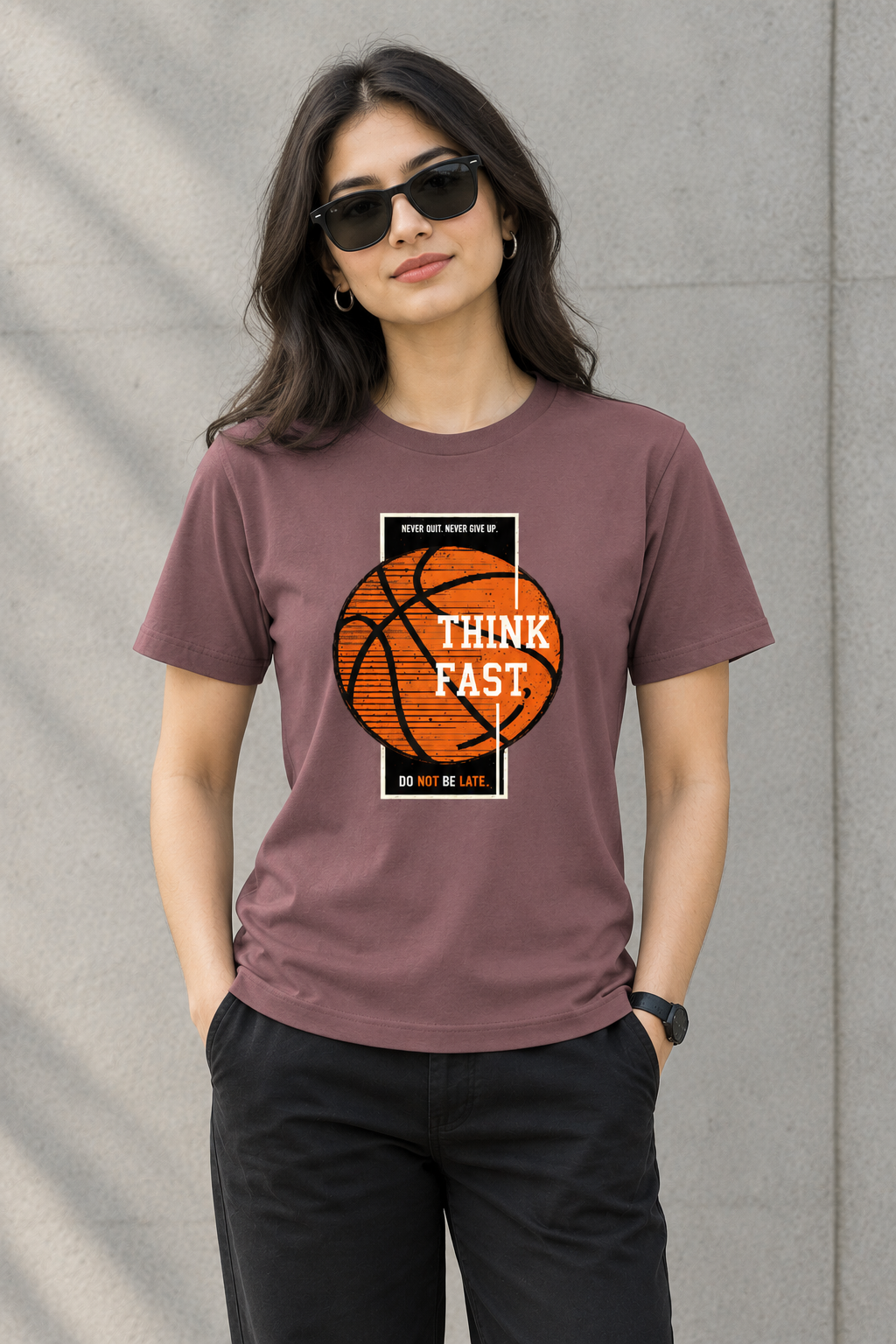 BASKTEBALL - THINK FAST - Unisex T-shirt