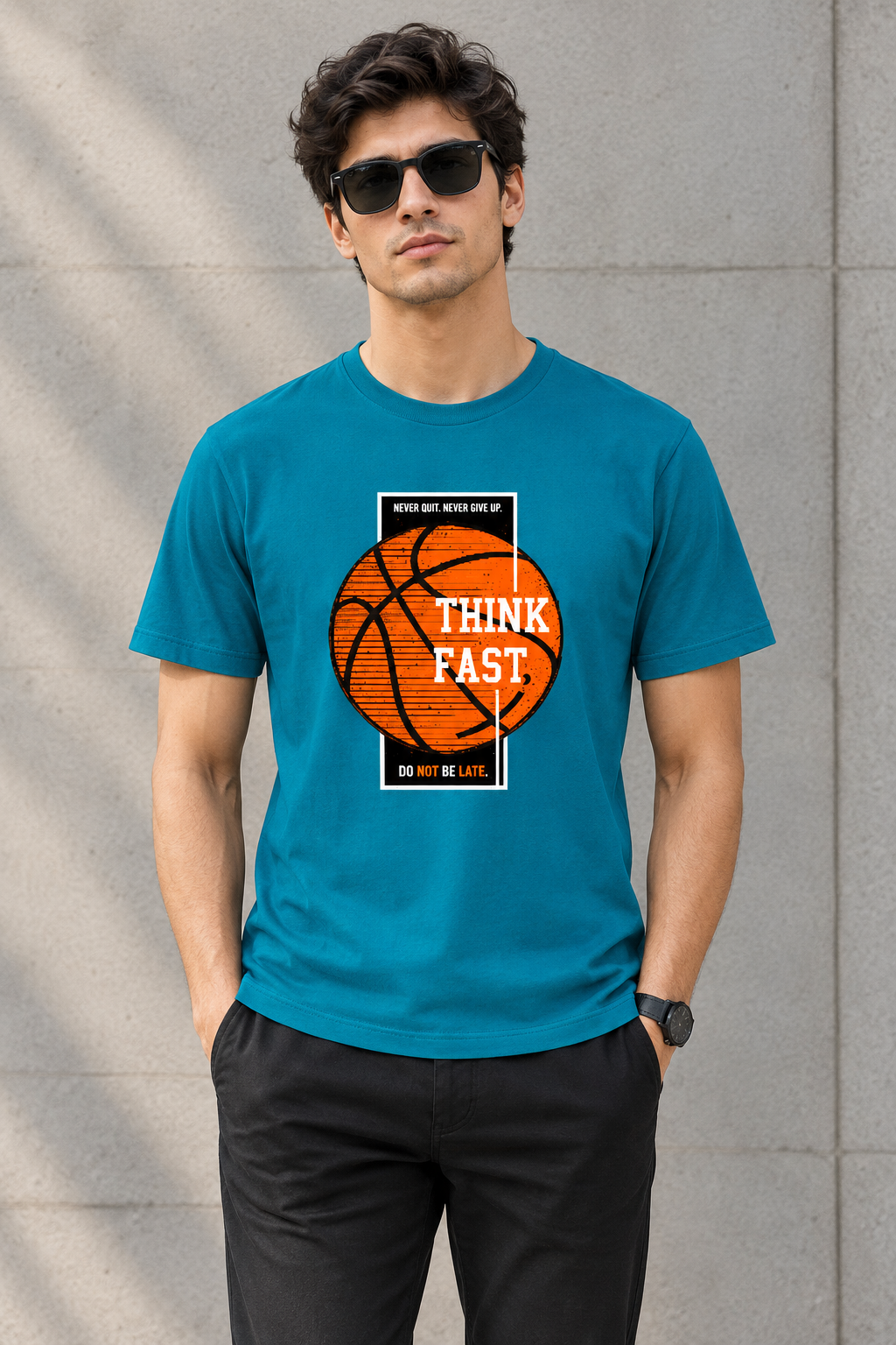 BASKTEBALL - THINK FAST - Unisex T-shirt