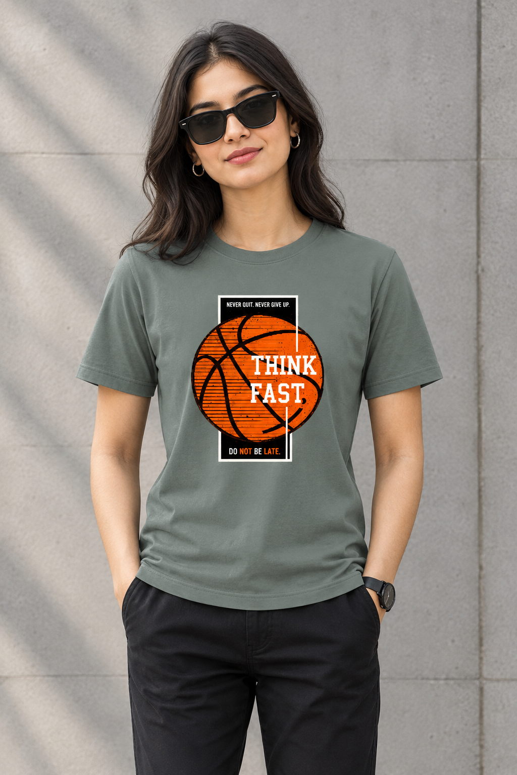 BASKTEBALL - THINK FAST - Unisex T-shirt