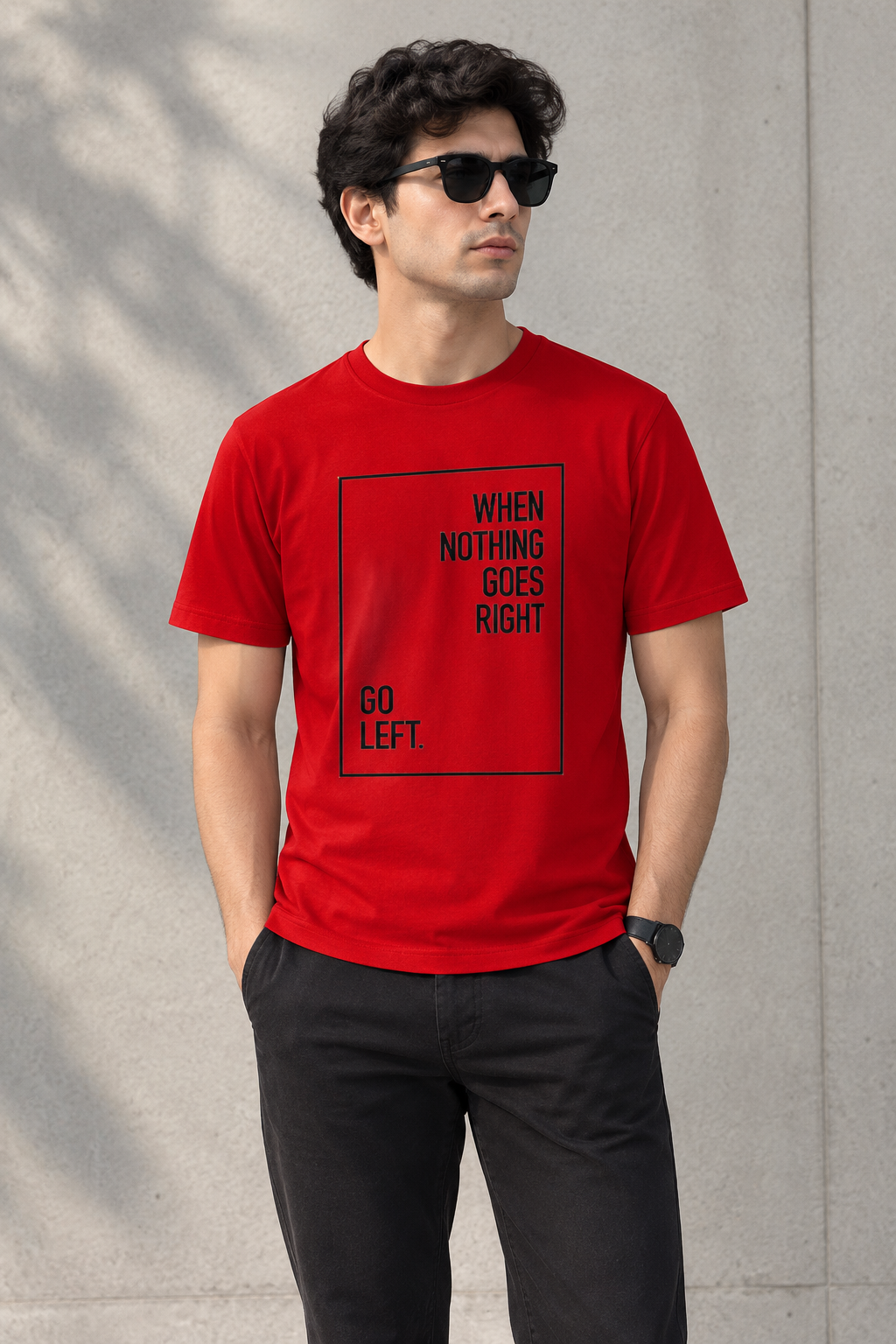 When Nothing goes right go left -  Unisex T-shirt